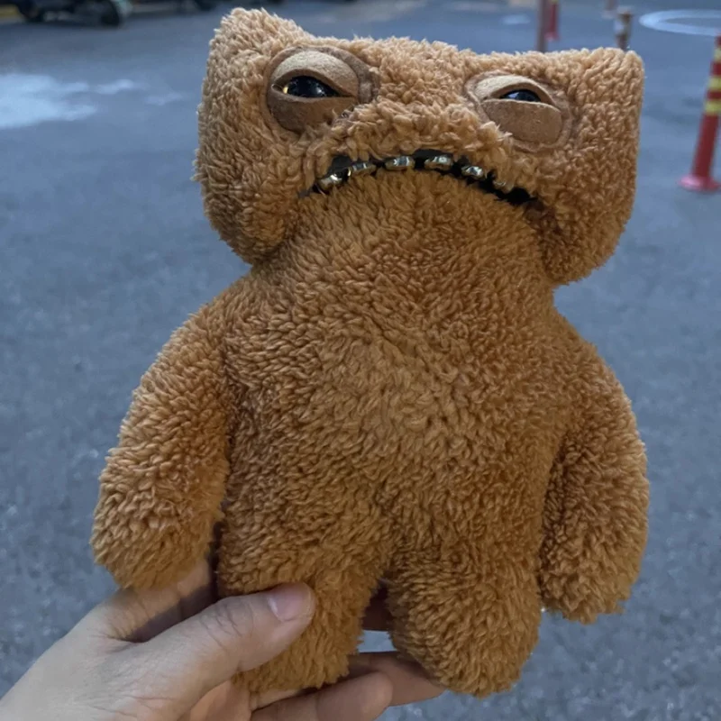 Fuggler الذهب راش سلسلة كبيرة الأسنان الوحش ألعاب من القطيفة دمية لطيف مضحك وحوش قبيحة فتاة الاطفال اللعب شخصيات كرتونية الأطفال هدية