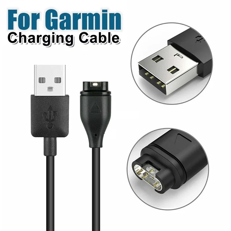 USB Charger Cable Dock For Garmin Fenix 7 7S 7X 6 6S 6X 5 5S 5X Plus Forerunner 945 935 245 255 Watch Cord With Plug Cover Base