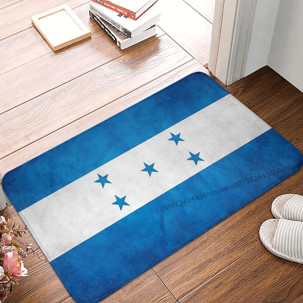 National Flag Bedroom Mat Honduras Honduran Doormat Flannel Carpet Outdoor Rug Home Decoration