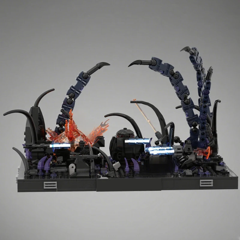 

669 шт. MOC Darkness on Umbara Diorama Collection Star Battle Building Blocks Рождественский подарок Коллекционная модель