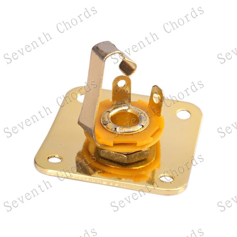 35MM Metal Square Guitar Jack Plates JackPlate Cover For Electric Guitar Accessories Parts