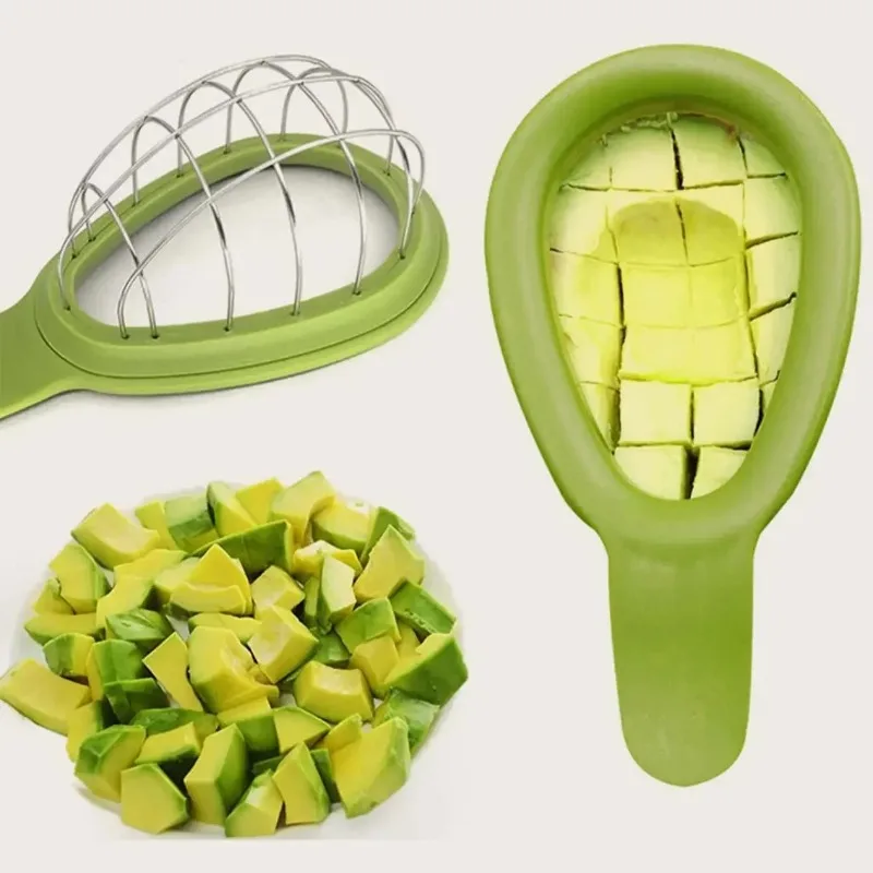 Rebanador de mango y aguacate, herramienta de deshuesado, separador de carne de fruta para preparación de Guacamole, utensilio de cocina de doble uso, 1 Uds.