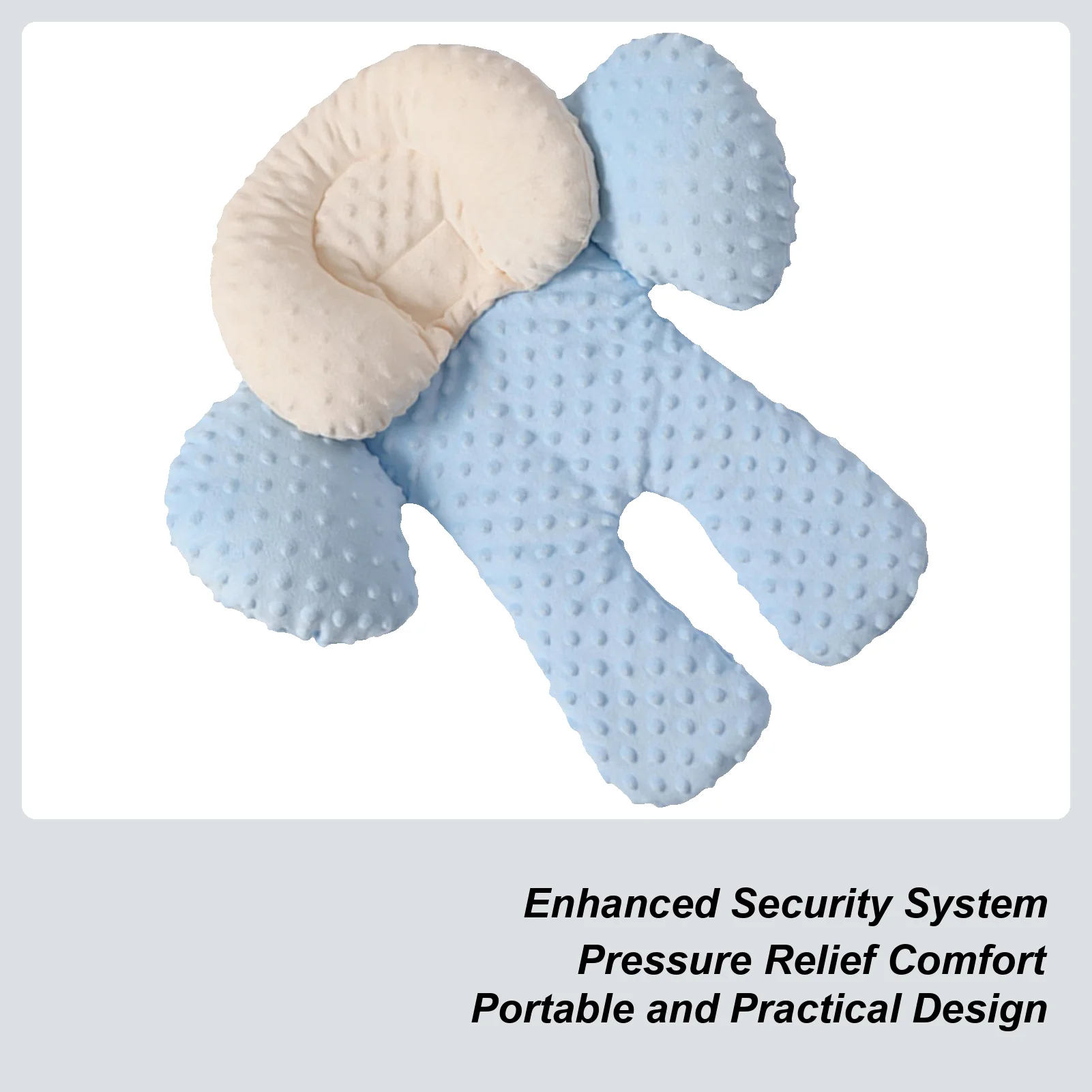 وسادة مقعد سيارة للأطفال صديقة للبشرة، مقعد سيارة للأطفال الصغار، دعم رأس مقعد السيارة للفتيات الصغيرات لعربة الأطفال المتأرجحة #1