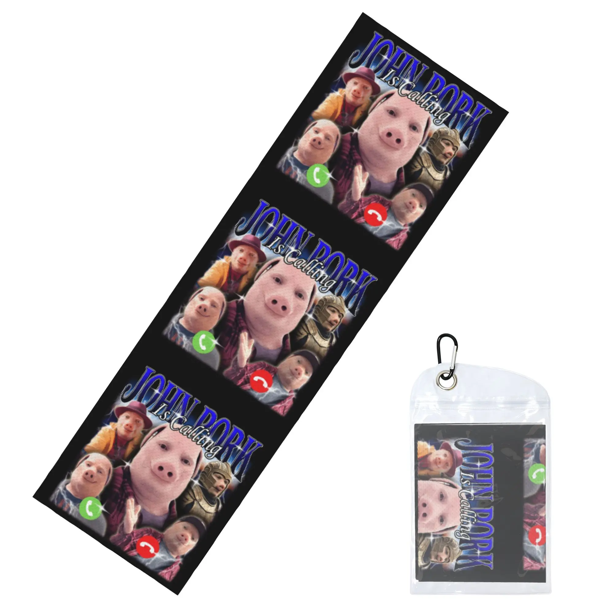 John Pork Is Calling Funny Meme Cold Exercise Towel Quick Drying Face Towel  Bath Towels
