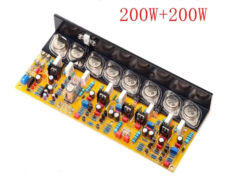 

E800 HiFi pure post amplifier board dual channel with horn protection with Metal encapsulated transistor