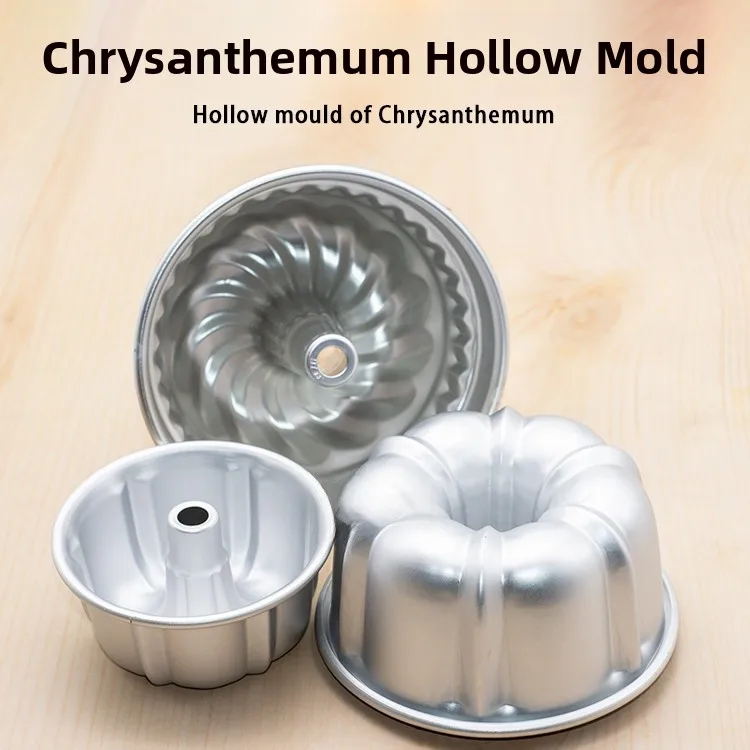 

Bakeware Fixed Hollow Cysanthemum Mold Gugelhupf Pine ape rin Cake Baking Kitchen Cooking Tools