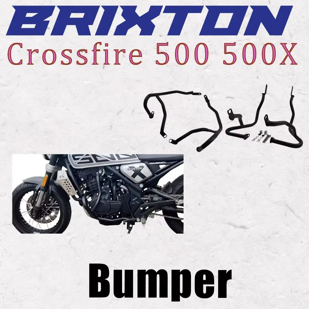 オートバイフィットクロスファイア 500/500X クラッシュバーバンパータンクプロテクターカバーブリクストンクロスファイア 500 500X