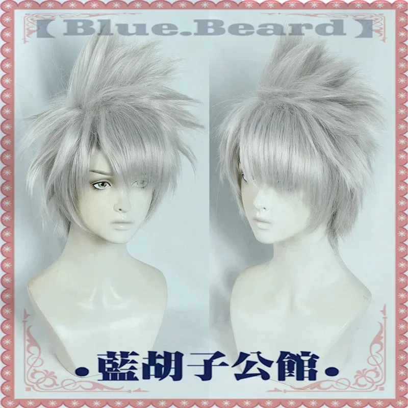 

qa156Top Quality Hatake Kakashi Cosplay Grey Short Layered Heat Resistant Synthetic Hair + Wig Cap