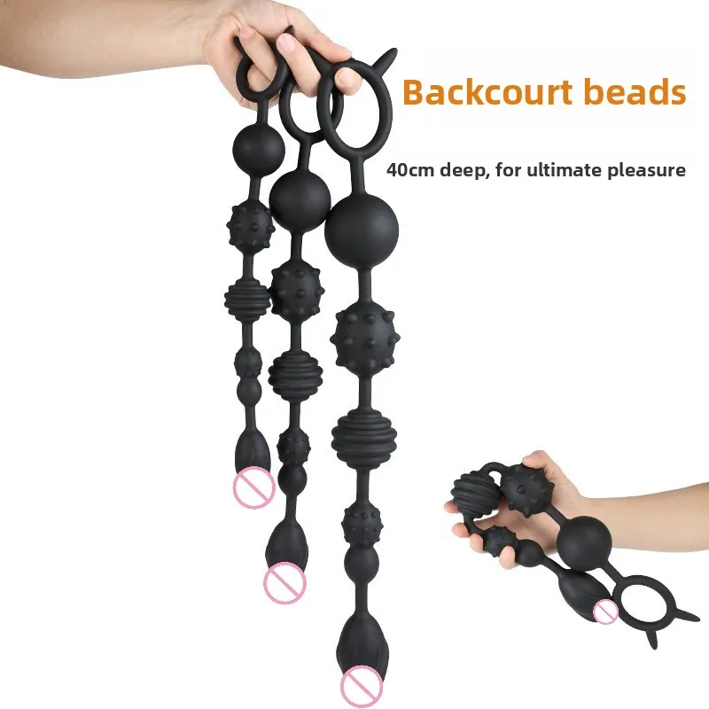 Long Anal Beads Anal Plug Big Butt Plug Balls Sex Toys for Women Men Prostate Massage Pull Bead Dildo Deep Vaginal Anal Toy view 2