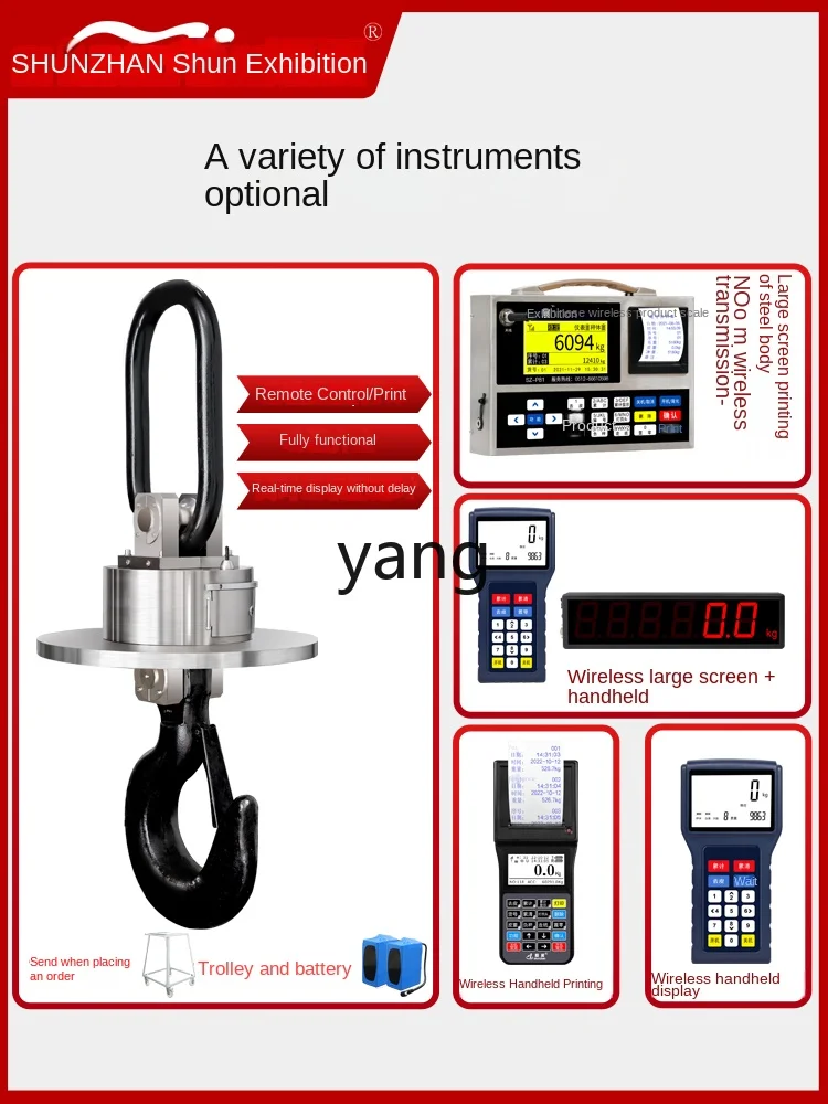 CX  scale high temperature resistant hook hanging scale electronic steel shell lifting iron belt printing
