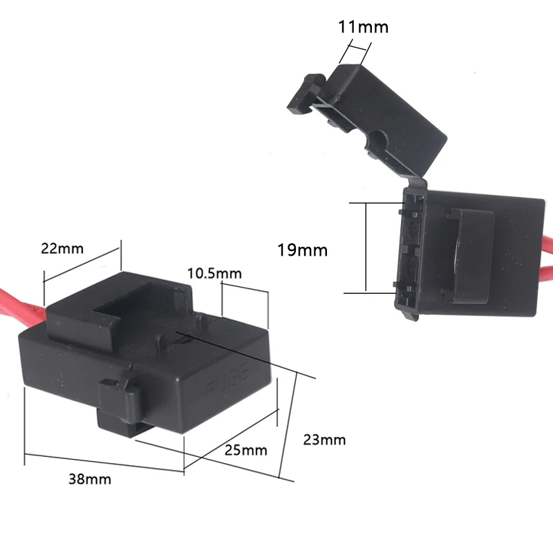 【1PCS】32V ACC Standard Mini Micro2 Size Car Fuse Holder 16AWG Non-Destructive Fuse Box ATM Blade Fuse Extension