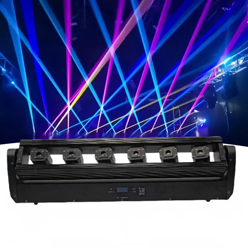 CE Certificate Hot Sale RGB Moving Beam LED Dmx512 DJ Bar 6 Eyes Theme Park Stage Red IP20