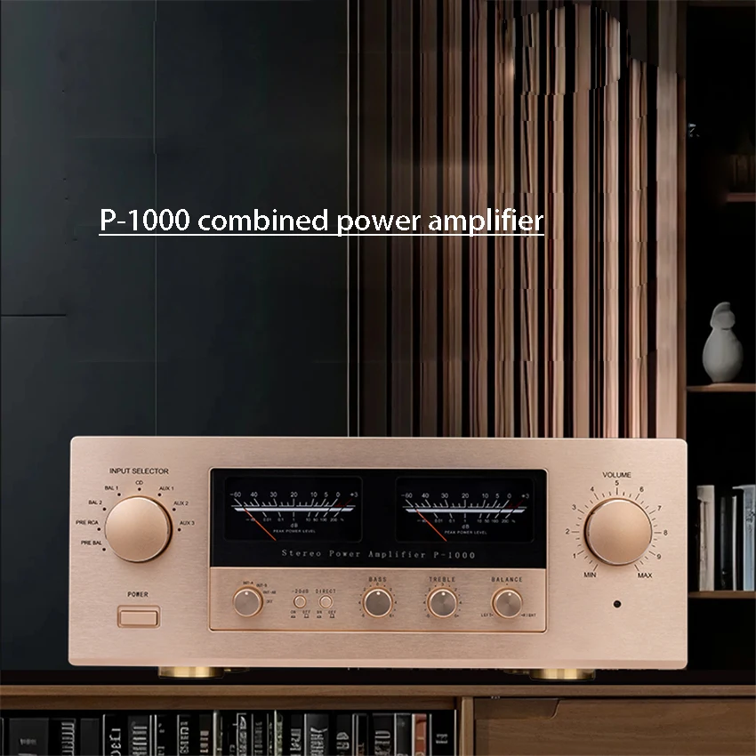 For P1000 Class A And Class B High-power Dual Channel High And Low Frequency Adjustment Hifi Fever Merging Amplifier 110V 220V