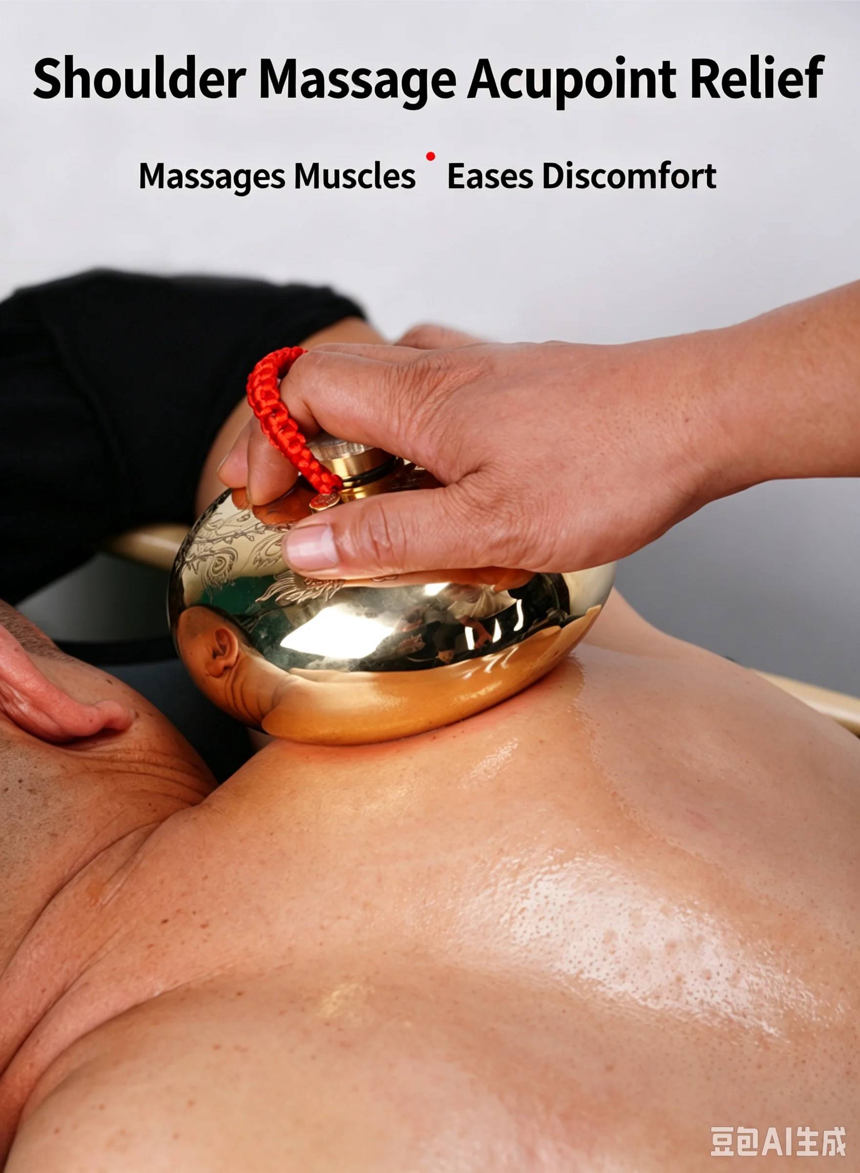 Pure Copper Hot Water Bottle Meridian Massage Brush, Retro Hand Foot Warmer, Gua Sha Back Massager, Portable Heating Therapy Too