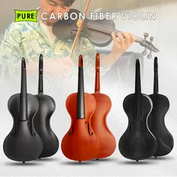 Beautiful Sound High Graded Unfinished Entire Carbon Violin 1/2 Size Carbon Fiber Violin Great Finishing DIY Violino Fiddles