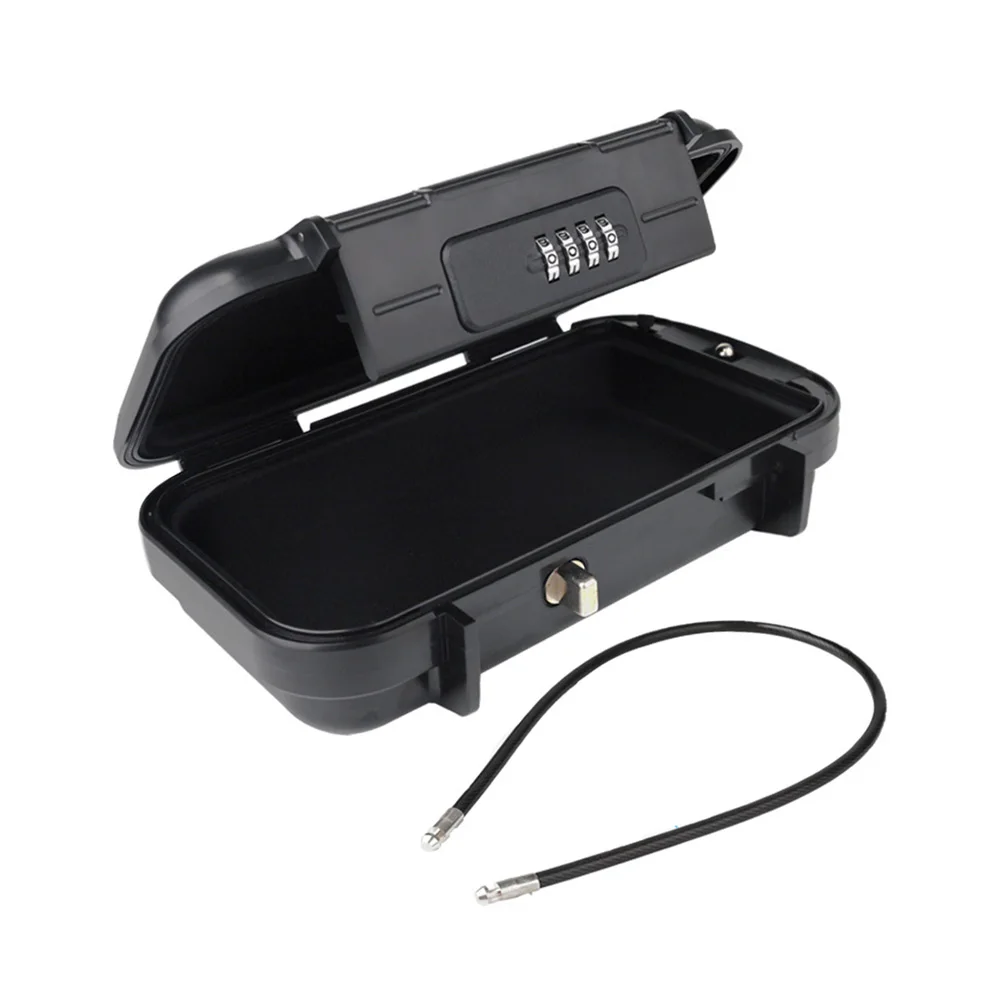 ABS Material Portable Storage Box with 4 Digit Combination Lock and Removable Silicone Liner for Impact Protection