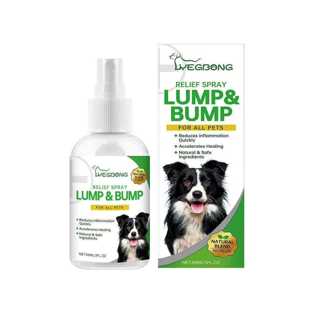 Spray para aliviar la hinchazón de mascotas, hinchazón de la piel, enrojecimiento, alivio antiinflamatorio, accesorios para perros y cachorros A7f2