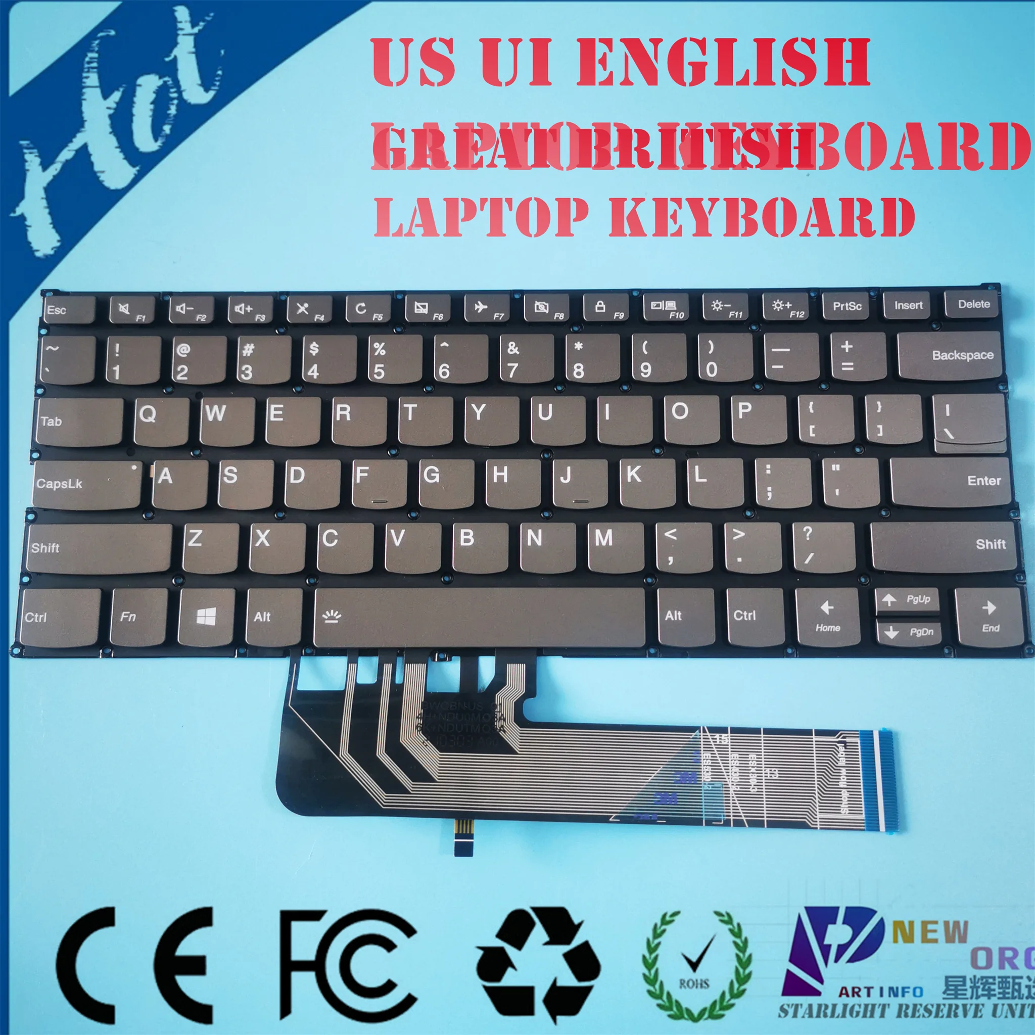 

US UK/GB SP/LA GR Laptop keyboard for LENOVO YOGA C340-14 530-14 730-15 730-13 C740-14 FLEX6-14 S530-14 S530-13 FLEX14 E43-80