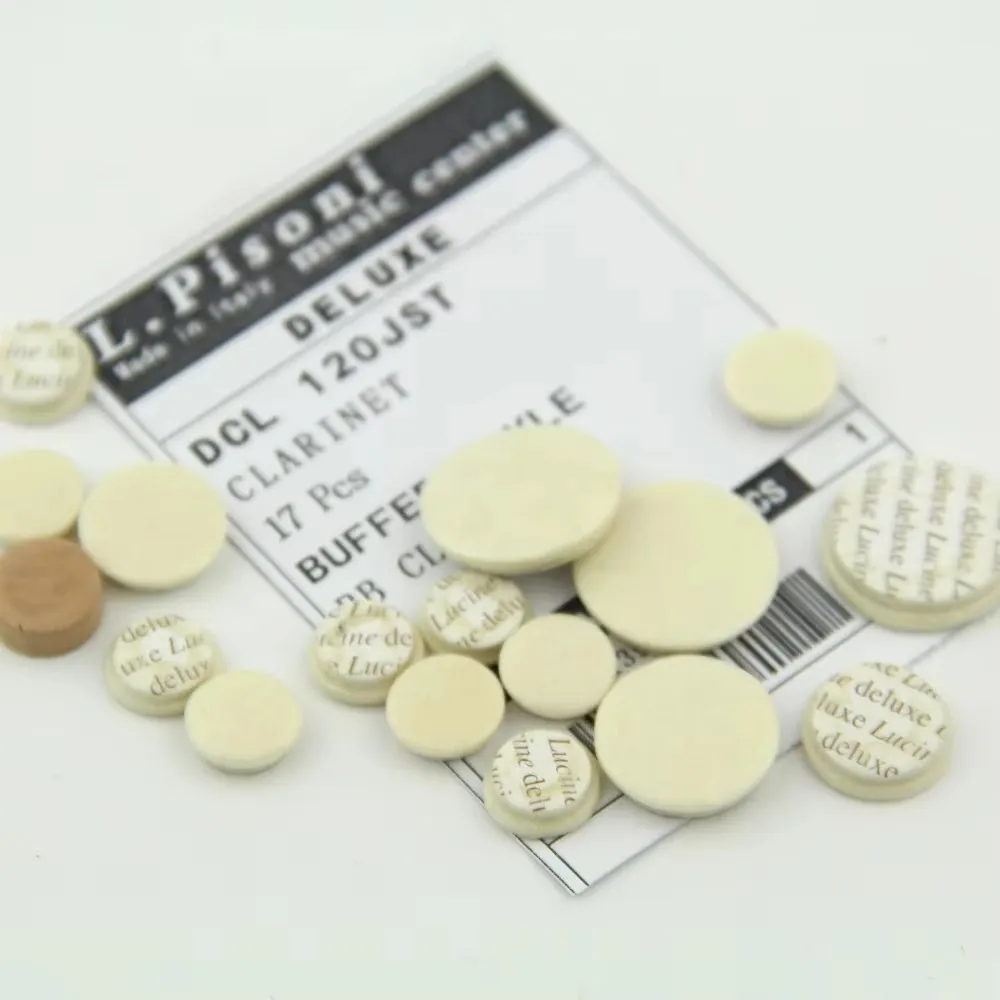 

Clarinet Pads White Sheepskin Leather Various Sizes - High-Quality Material for Instrument Maintenance