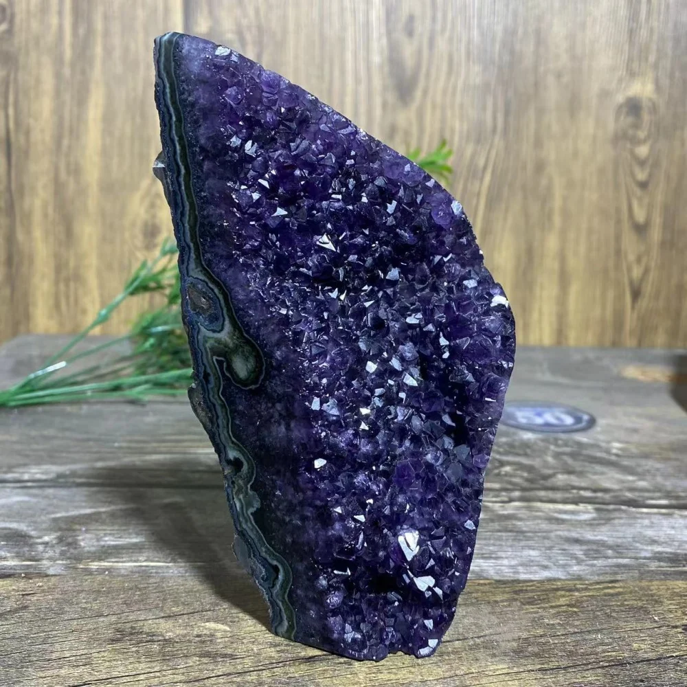 Druzy Amethyst  Stone Quartz Specimen Quartz Crystal Natural Healing Wicca  Geode Minerals Spiritual Ornaments