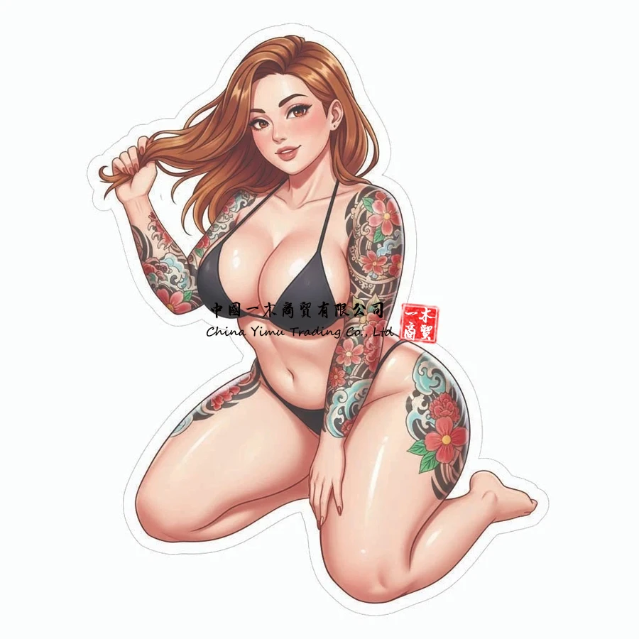 

Винтажные наклейки в стиле пин-ап со светлым носом, сексуальные винтажные наклейки-бомберы времен Второй мировой войны