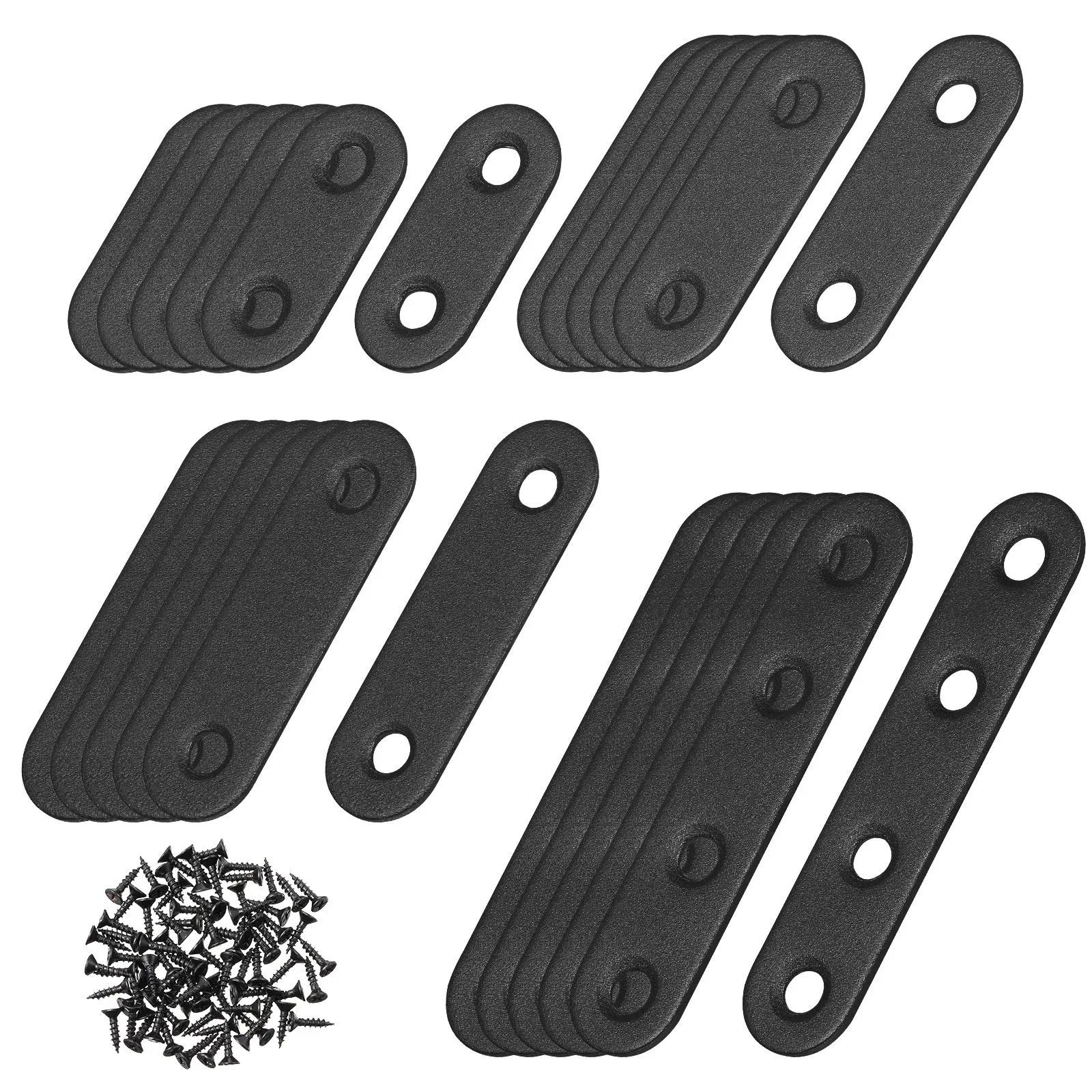 

32Pcs Stainless Steel Corner Brace Brackets Flat Metal Plates for Wood Repair Mending Plate Straight Braces Metal Brackets