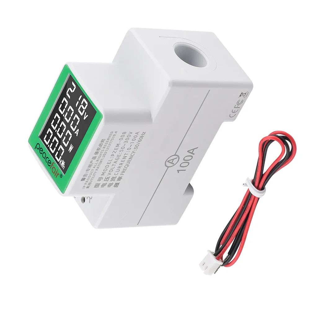 PZEM-008 AC Digitale Multifunctionele Spoormeter Voltmeter Ampèremeter AC50-300V 100a Geschikt Voor Elektronisch Onderhoud, Enz.
