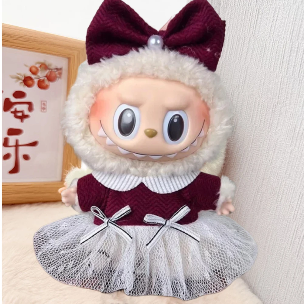 دمية صغيرة الملابس الزي اكسسوارات ل 15-17 سنتيمتر V1 V2 Labubu المعبود دعوى الملابس هدية الزي الأنيق الملابس الرياضية الترفيه #6