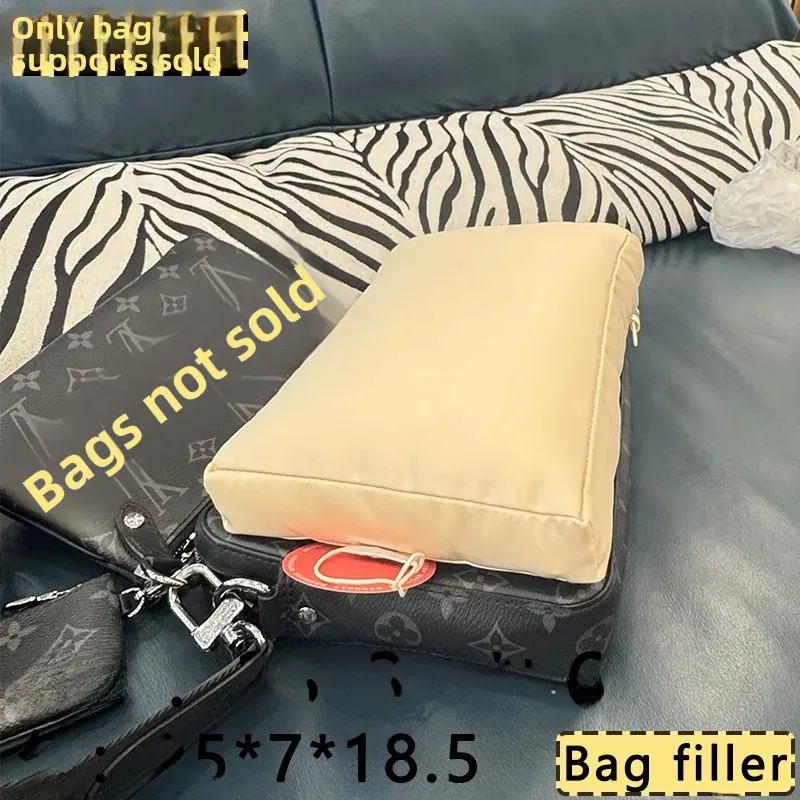 Tri-Combination Black Knight Messenger Bag Support Filling Material Anti-Deformation Support Bag for Lv Trio Spring 2024