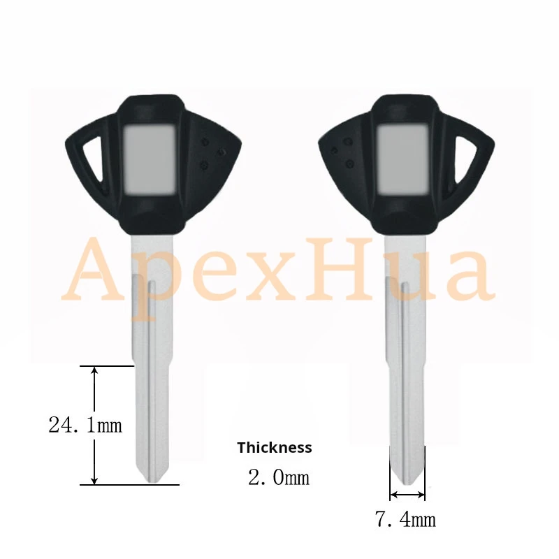 Motorcycle Key, for Suzuki Motorcycle Blank Chip Key Matching Big R Medium R Small BK K7 K8 (Can Install Chips)