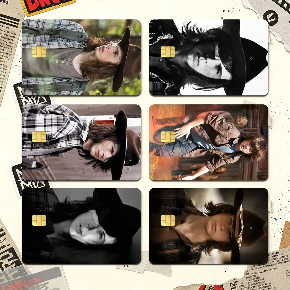 Carl Grimes The Walking Deadpng Credit Card HD Stickers Premium matte film effectively prevents fingerprints and daily abrasion.