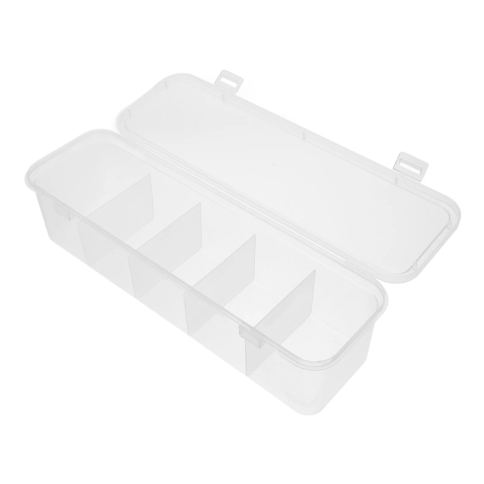 

Storage Box with Lid Restaurant Sugar Bag Tea Rack Coffee and Organizer Bin Plastic Transparent Holder Baby