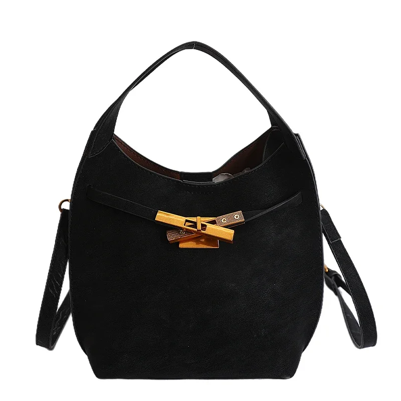 

Minimalist Unique Leisure Business Diaper Bag For Women Stylish Vintage Fashionable Leather Tote With Crossbody Strap