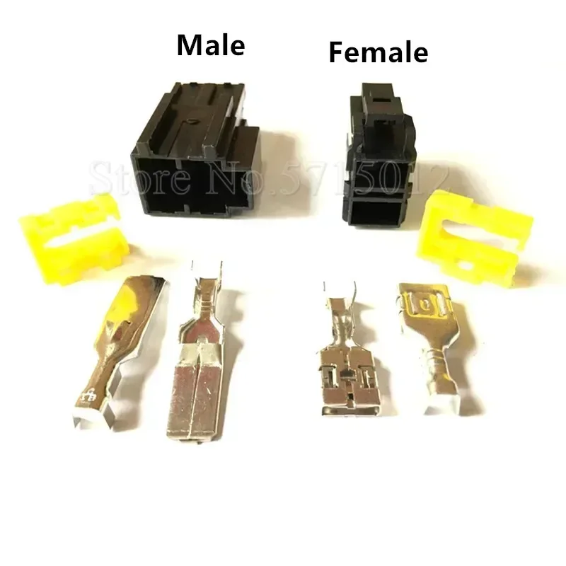 2 Hole Automotive Connector 9.5mm Socket Electrical Large Heavy Current Auto Plug