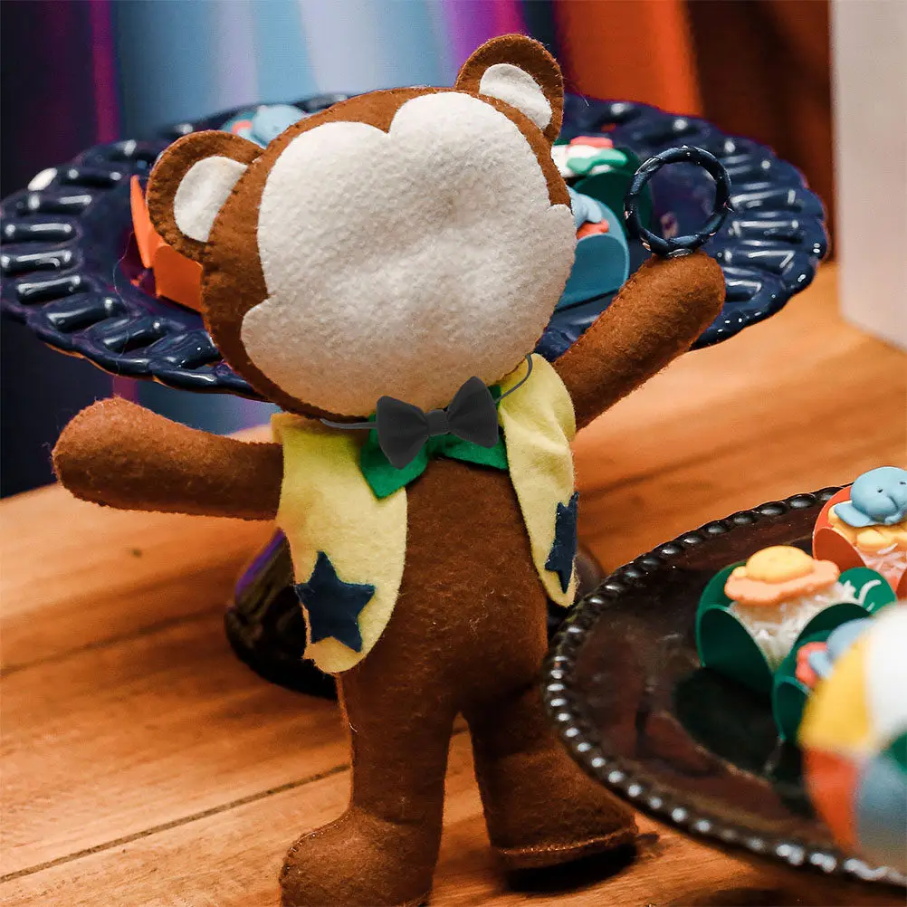 2 Mini Corbatas de Lazo para Muñecas de 20 cm, de Tela Suave y Elegante, Accesorio Festivo para Vestir y Decorar, Pequeña Corbata para Casa de Muñecas