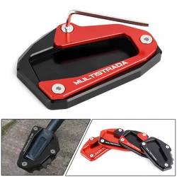 Motorcycle Side Stand Foot Enlarger Plate Pad Kickstand Support Pad Shell Cover FOR Ducati Multistrada V4 S Sport 1A 2020-2023