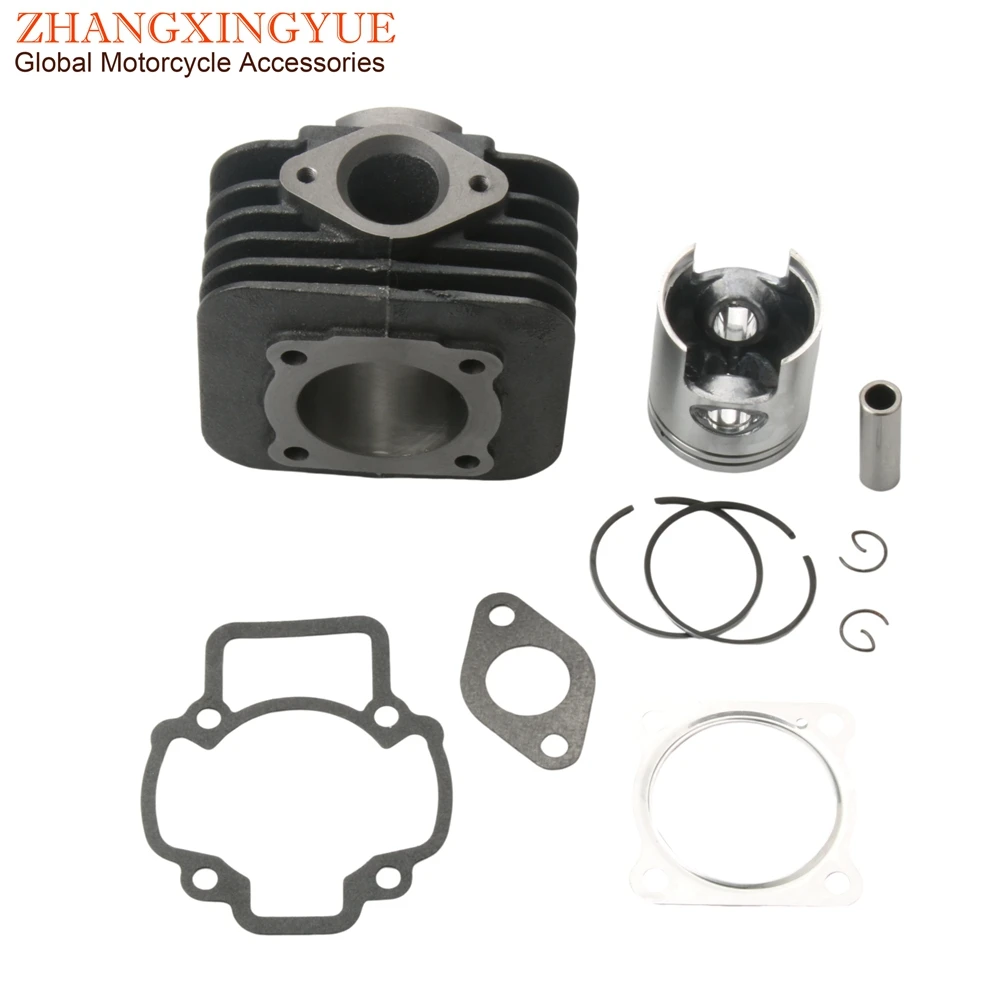 47mm 70cc Racing Cylinder Kit & Head For Piaggio 50 Diesis Fly Free Liberty Nrg Power Dt Sfera Typhoon Zip 50cc AC 2 Stroke