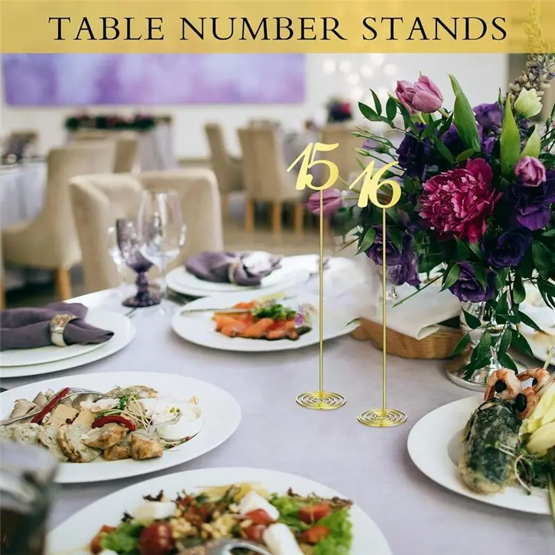 NEW HOT in Stock-Table Numbers Metal Table Numbers 1-20 For Wedding Reception 12 Inch With Sturdy Holder Base
