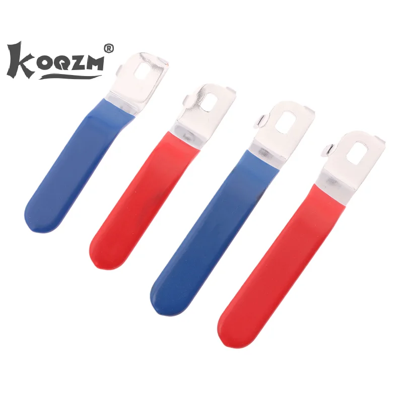 1pcs Valve Handle Lever Handle Iron Chrome Plated Replacement Quarter Turn With Plastic Grip Blue For DN20 Ball Valve