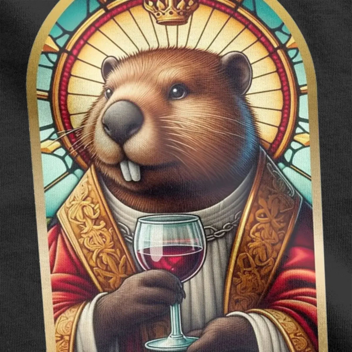 Casual Saint Kurwa Bobr Bober Beaver Boberek T-Shirts Men Pure Cotton T Shirt Short Sleeve Tee Shirt Graphic Printed Clothing