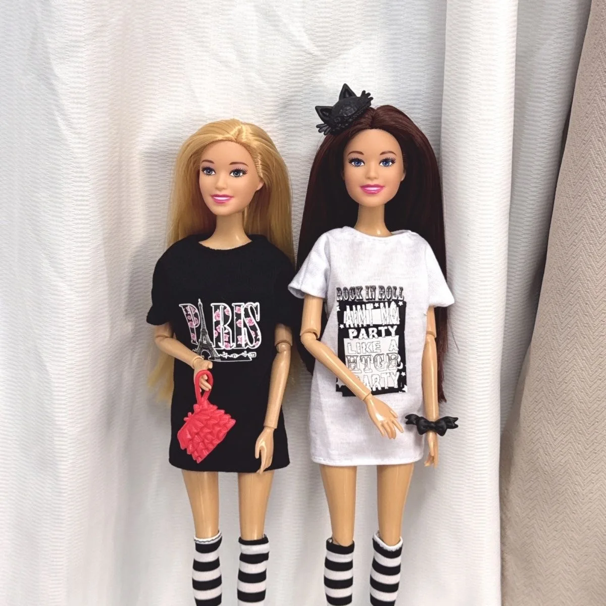 30ซม.แฟชั่นสบายๆเสื้อยืดชุด + Supermodelตุ๊กตาชุดของเล่น1/6ตุ๊กตาBJDข้อต่อMovable Daily Dress Up Play Houseของเล่นเด็กของขวัญ