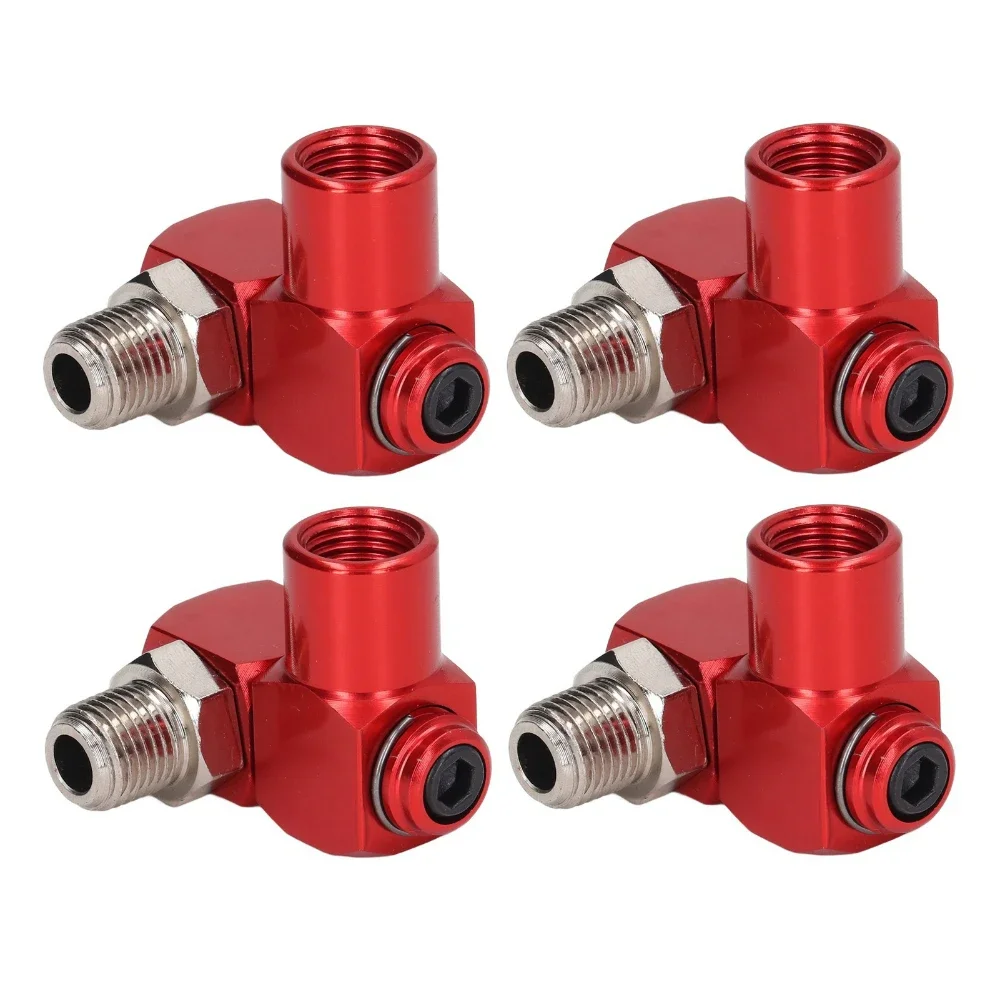 Swivel Air Hose Connector Aluminum Air Hose Fittings 1/4 Inch 360 Degree Swivel Pneumatic Tool Adapter Lightweight