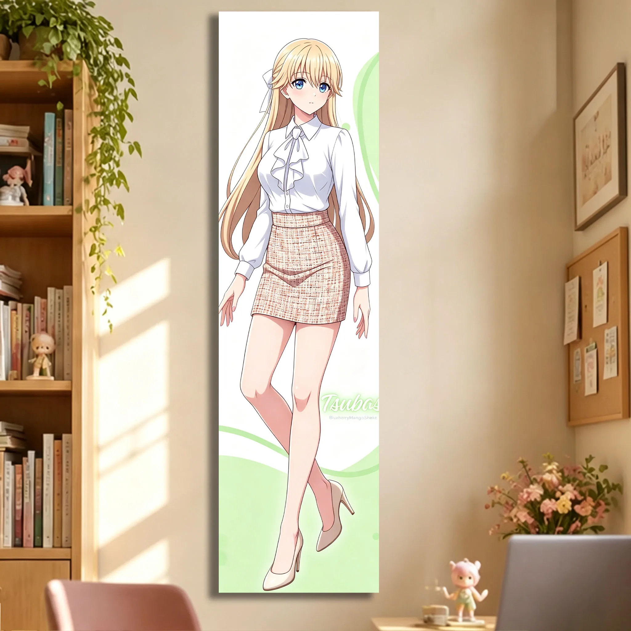 Nanase Tapestry Yandere Simulator Pink Anime Girl Long Tapestry Party Bedroom House Living Room Decor Room Necessaires Stuff