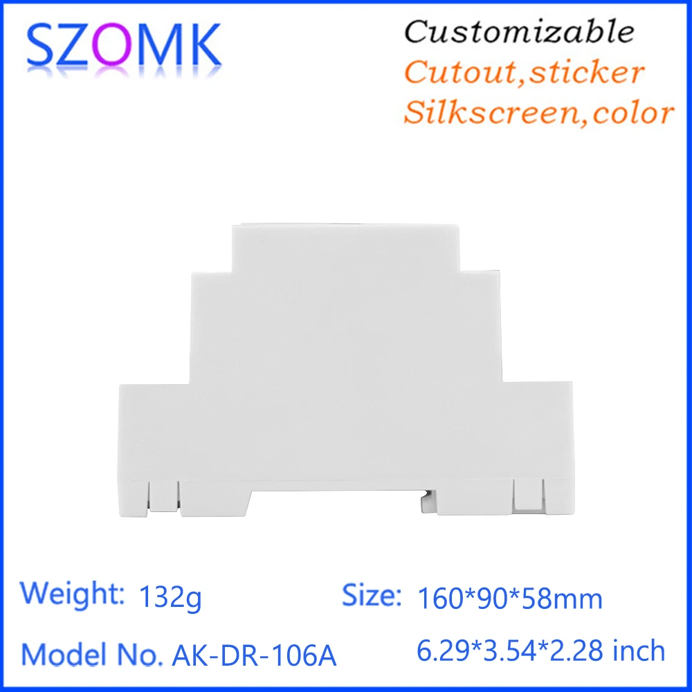 159.5x90.2x57.5MM Pcb Din Rail Mount relè plastica 128-5.08 Plc 27 punti funziona connettore morsettiera guida Din