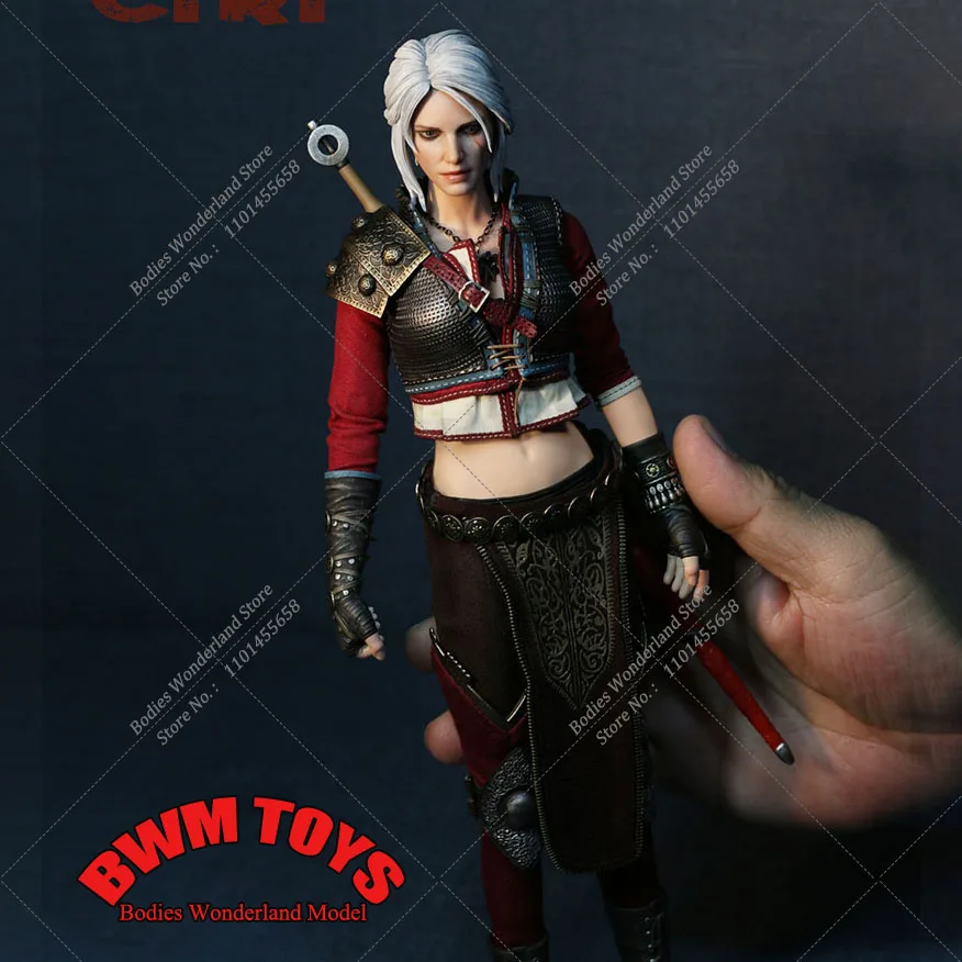 

In Stock Nine Craftsmen J-002 1/6 Lady of Space and Time 12'' Ciri Action Figure Figurine Armored Game Model Full Set Toys