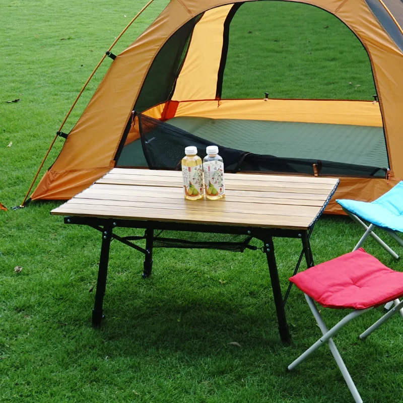 

Трансграничный хит продаж, складной стол из алюминиевого сплава для кемпинга, регулируемый подъемный стол для пикника, портативное хранилище, простой te
