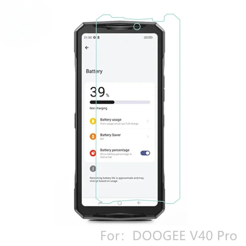 HD Tempered Glass for Doogee V40 Pro Clear Screen Protector Ultra Thin for doogee V40 V 40 2.5D Protective Film