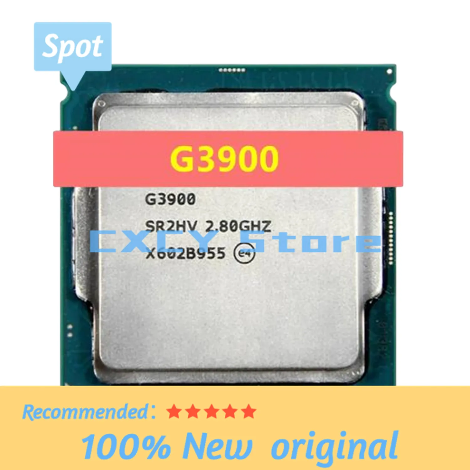 Original G3900 Dual Core 2.8GHz TDP 51W LGA 1151 2MB Cache With HD Graphics DDR4 RAM14nm Desktop CPU