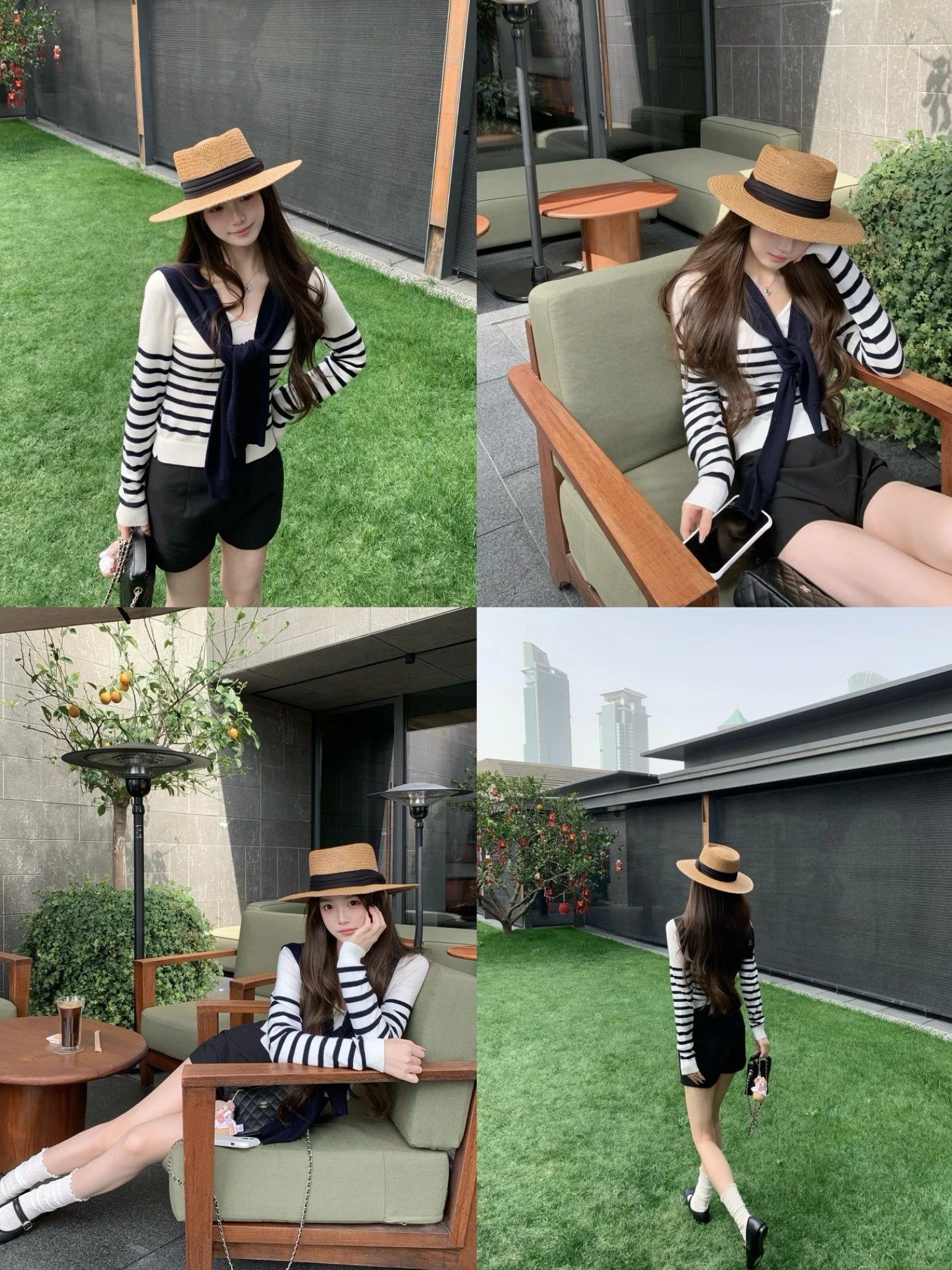 

BBen Summer New Loose Casual Women's Knitted Sweater oulder awl V-ne Striped Long Sve Regular Fit Online Exclusive
