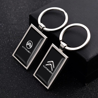 Car Emblem Keychain Pendant Zinc Alloy Key Ring For Citroen e-C3 e-C4 X C5X C3 C4 Cactus Picasso C-Crosser C6 C1 C-Elysee C2 C5